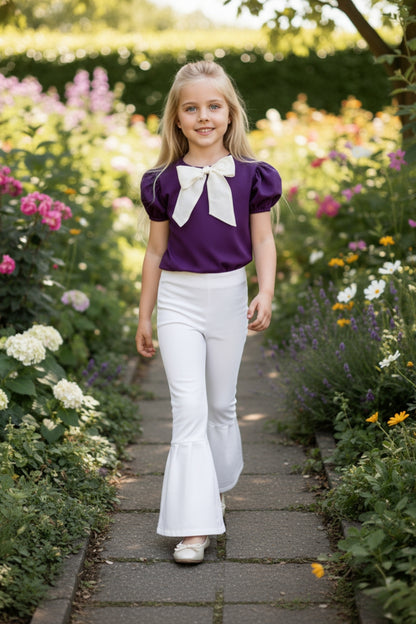 Set Lilyum - Bestehend aus Hose und Shirt mit weißer Schleife