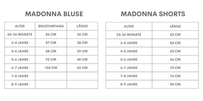 Set Madonna - dreiteiliges Set - Oberteil im Leopardenmuster, weiße Jeans Shorts und Haarband